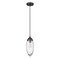 Z-Lite Arden Pendant, 1-Light, 4.5 In.W x 12 In.H, Matte Black/Clear 651P-MB - alternate 7